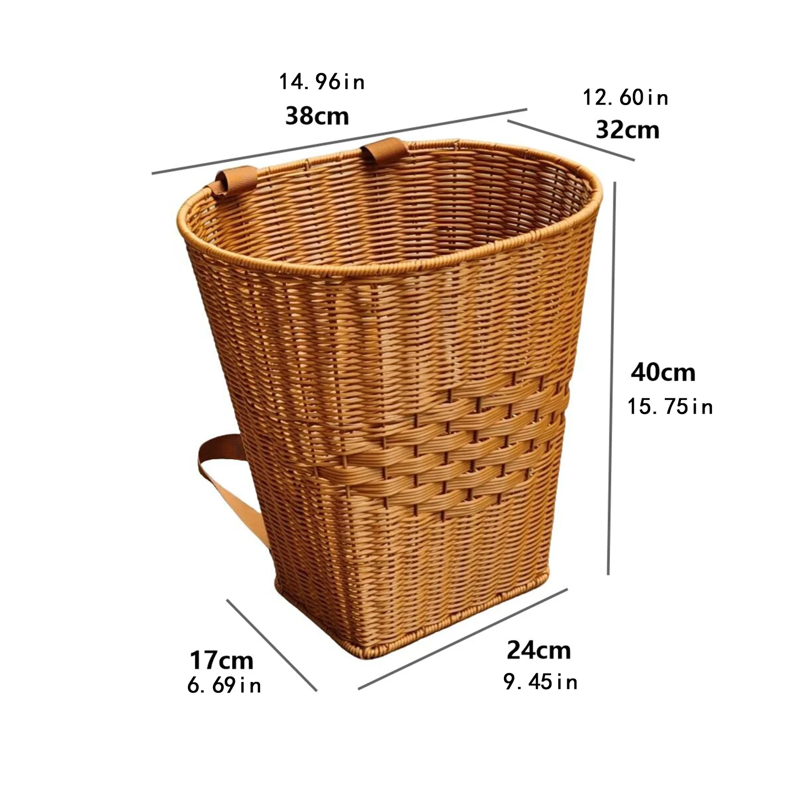 Handwoven Back Basket Easter Picnic Basket Multi-use Foraging Basket Shopping Basket for Tea Picking Candy Storage Vegetables - Image 7