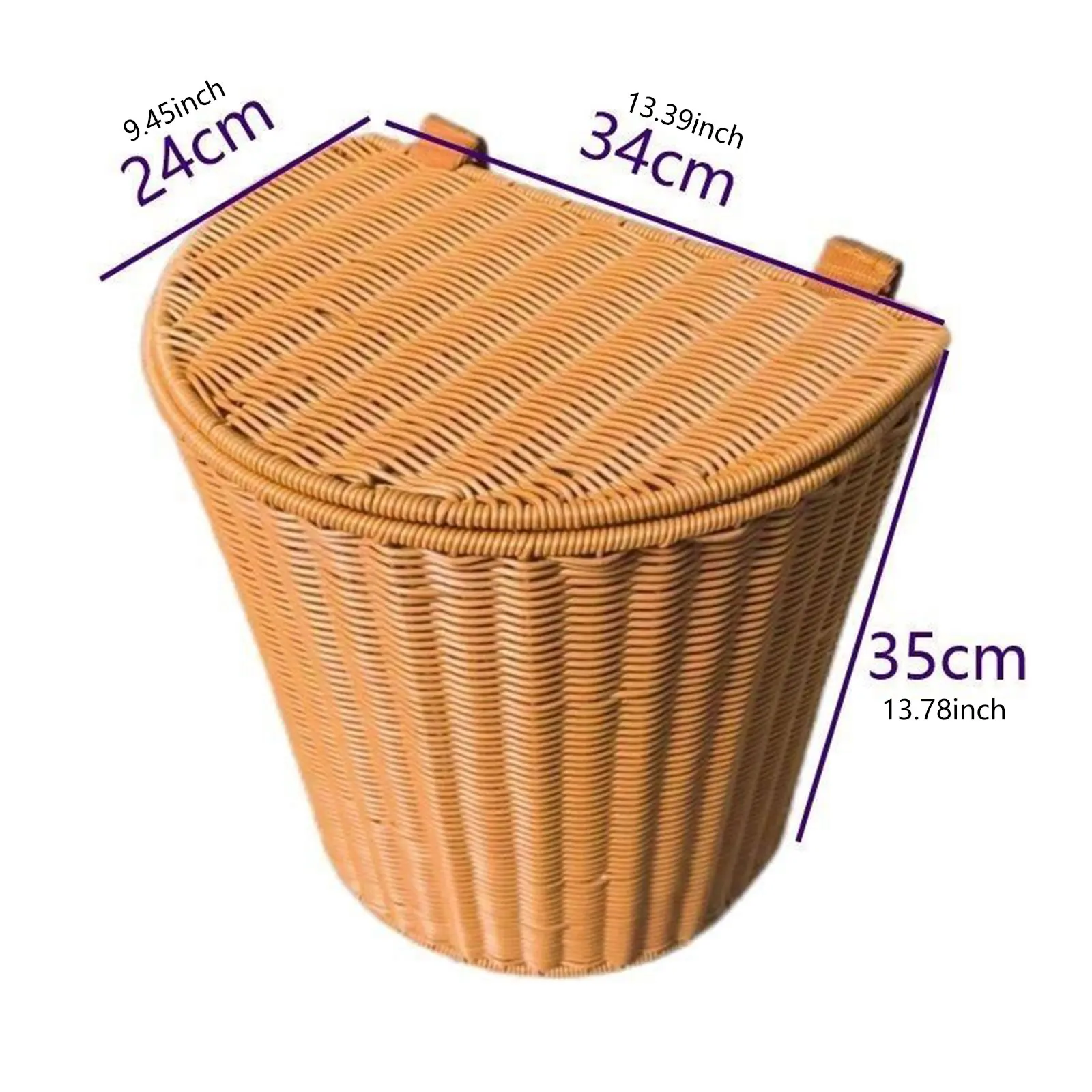 Handwoven Back Basket Easter Picnic Basket Multi-use Foraging Basket Shopping Basket for Tea Picking Candy Storage Vegetables - Image 8