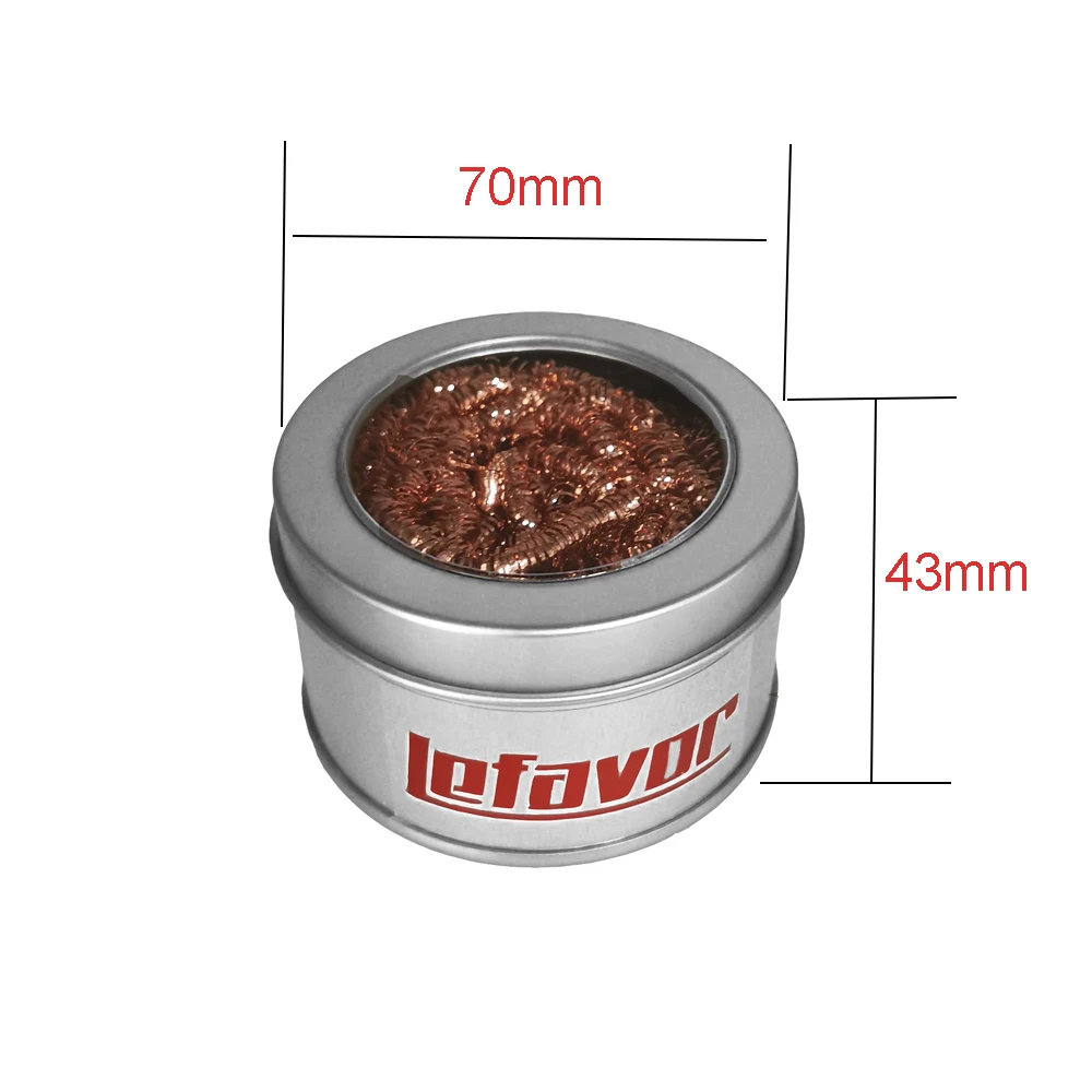 Cleaning Ball Desoldering Soldering Iron Mesh Filter Cleaning Nozzle Tip Copper Wire Cleaner Ball Metal Dross Box Clean Ball - Image 3