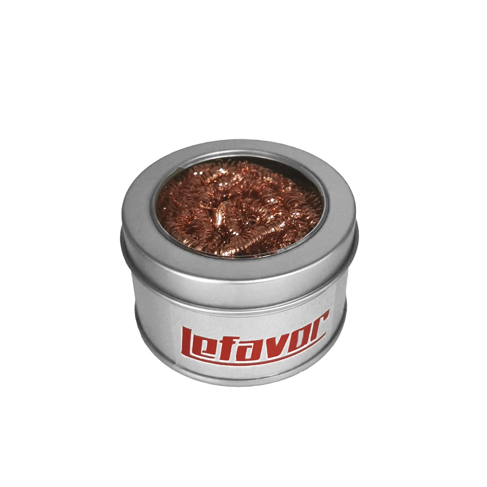 Cleaning Ball Desoldering Soldering Iron Mesh Filter Cleaning Nozzle Tip Copper Wire Cleaner Ball Metal Dross Box Clean Ball - Image 13