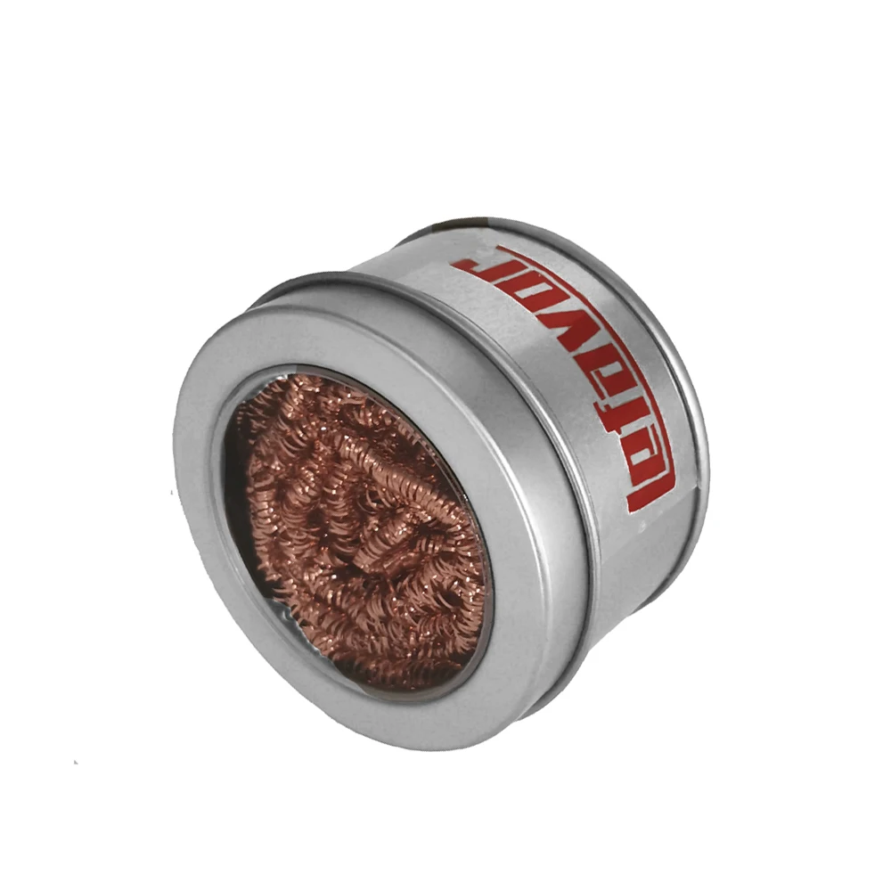 Cleaning Ball Desoldering Soldering Iron Mesh Filter Cleaning Nozzle Tip Copper Wire Cleaner Ball Metal Dross Box Clean Ball - Image 11