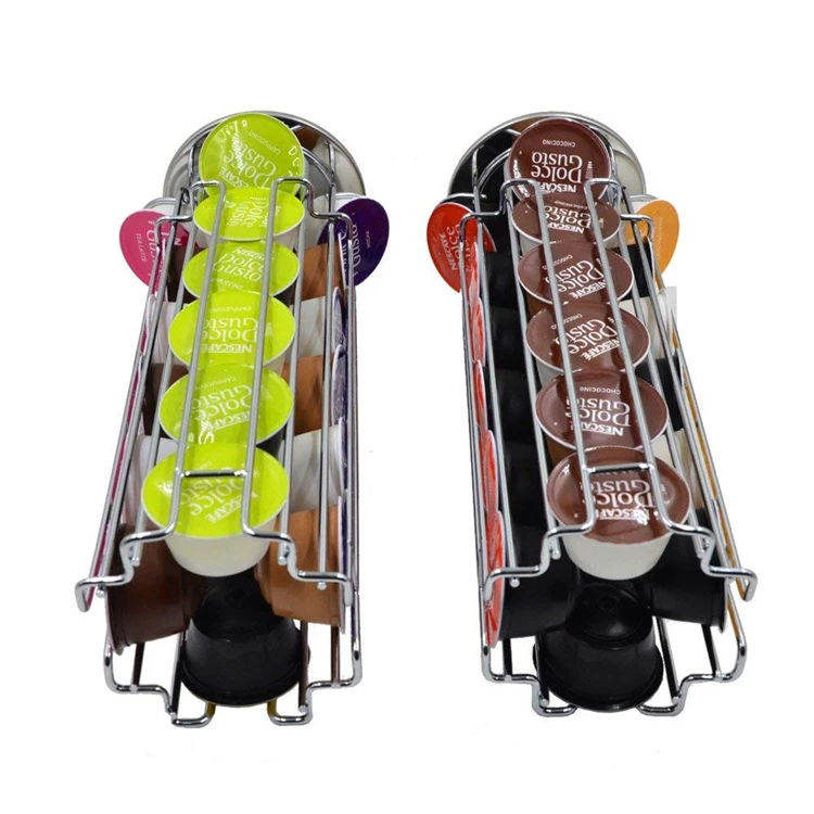 LMETJMA 360-degree Rotation 24 Dolce Gusto Coffee Capsule Holder Coffee Capsule Stand Coffee Capsule Storage Rack JT222 - Image 14