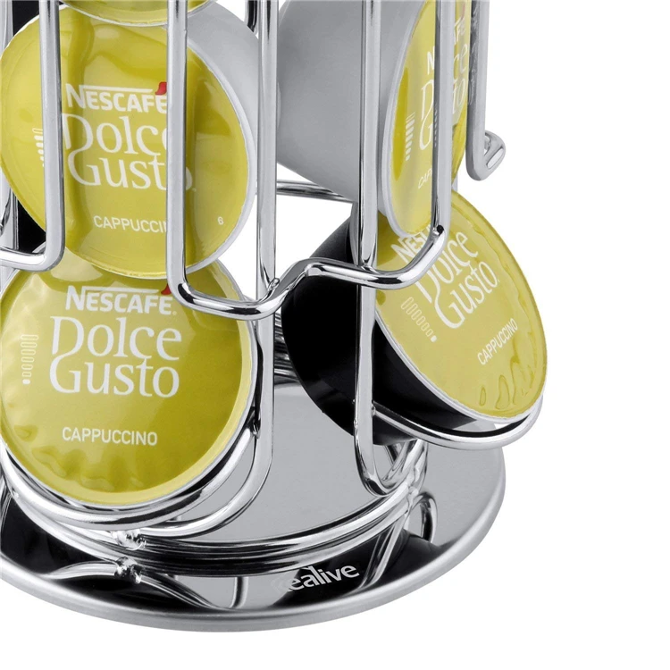 LMETJMA 360-degree Rotation 24 Dolce Gusto Coffee Capsule Holder Coffee Capsule Stand Coffee Capsule Storage Rack JT222 - Image 16