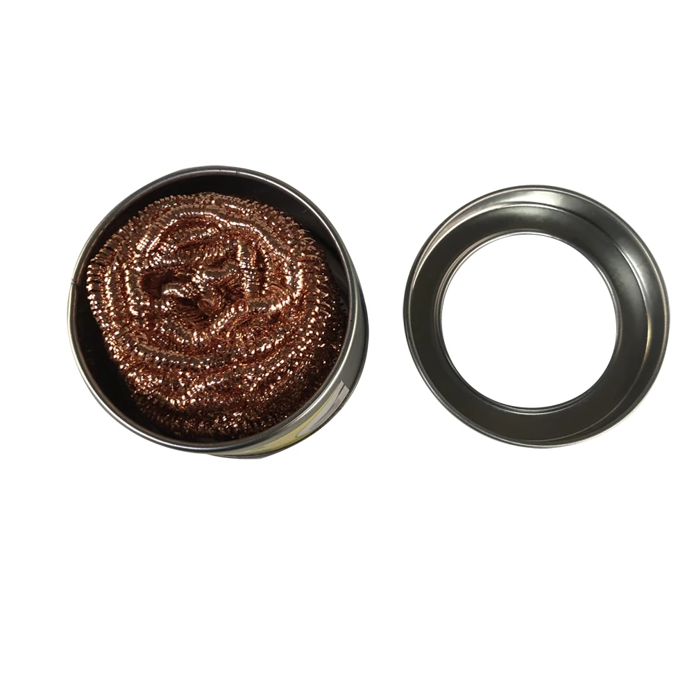 Cleaning Ball Desoldering Soldering Iron Mesh Filter Cleaning Nozzle Tip Copper Wire Cleaner Ball Metal Dross Box Clean Ball - Image 20