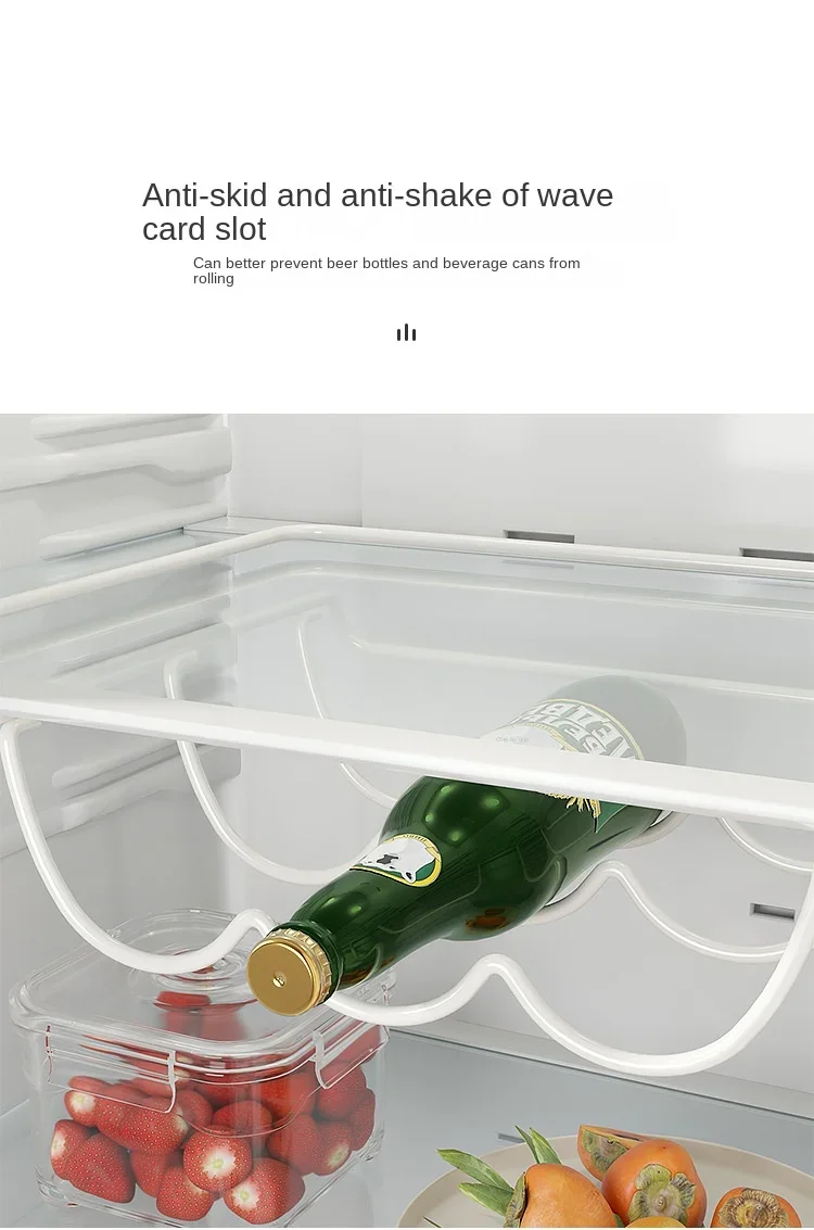 Creative Home Furnishing Accessories Beer Bottle Fridge Organizer Wine Display Shelf Holder Hook Refrigerator Storage Rack - Image 8