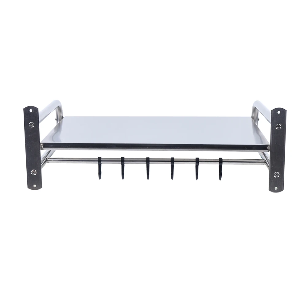 Microwave Oven Rack Stainless Steel Microwave Oven Shelf Wall-Mounted Kitchen Shelf Kitchen Shelves Counter - Image 18