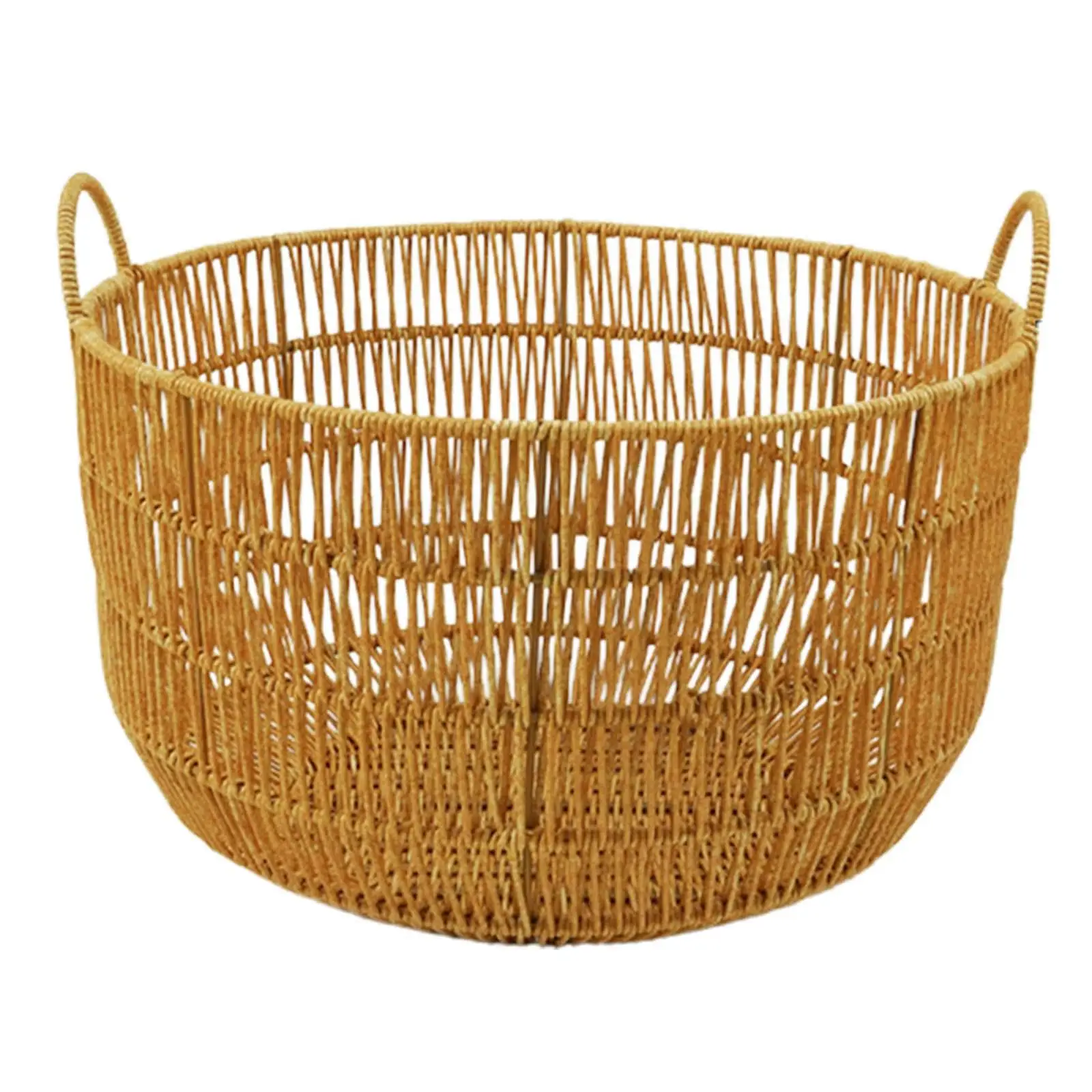 Laundry Basket Bins Toys Bin Clothes Storage Hamper with Handle Wicker Baskets for Home Bathroom Laundry Room Nursery Pillows - Image 5