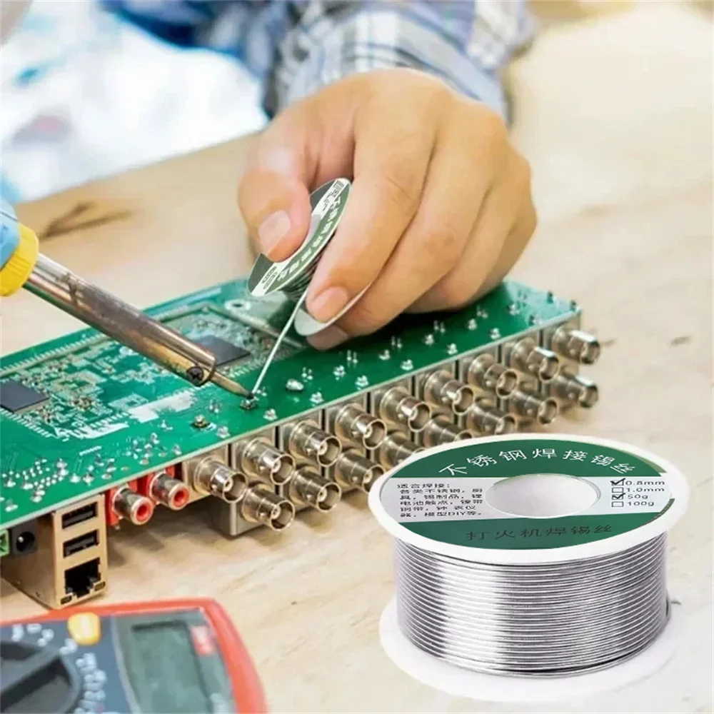 0.8mm 1.0mm 20g 50g 100g Soldering Tin Wire Tin Melt Rosin Core Solder Soldering Wire Roll No-clean FLUX 2.0% - Image 10