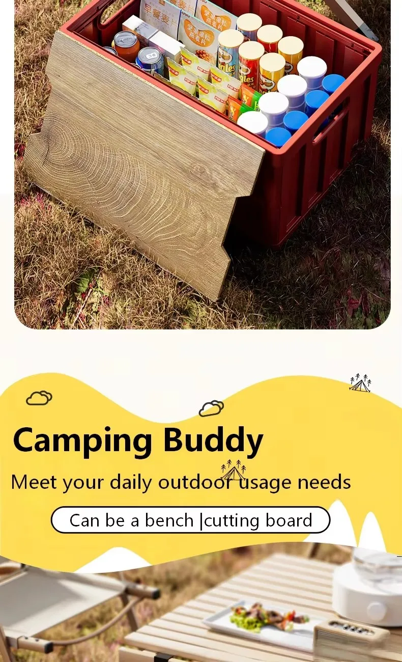New Multi-Functional Outdoor Camping Picnic Party Storage Box Home Bedroom Organizing Folding Box Vehicle Trunk Moving Box - Image 21