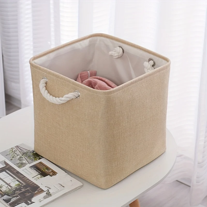 Portable fabric clothing storage box toy storage dust-proof clothing organization storage box finishing box - Image 8