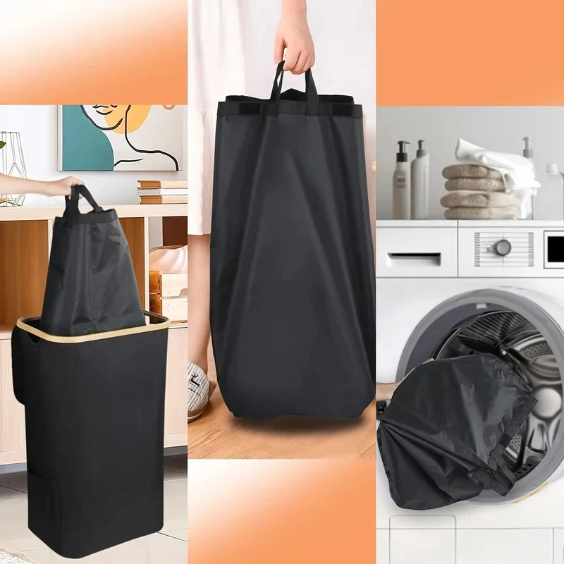 2PCS Folding Bottle Storage Basket, Recyclable Tote Bag for Home Indoor Use, Empty Bottle Organizer, Wastewater Collection Bag - Image 3