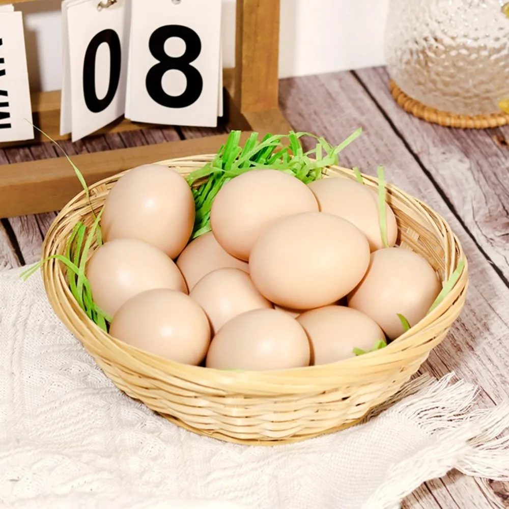 Vegetable Food Storage Basket Bread Fruit Round Dustpan Decorative Woven Basket Desktop Decoration Egg Basket - Image 18