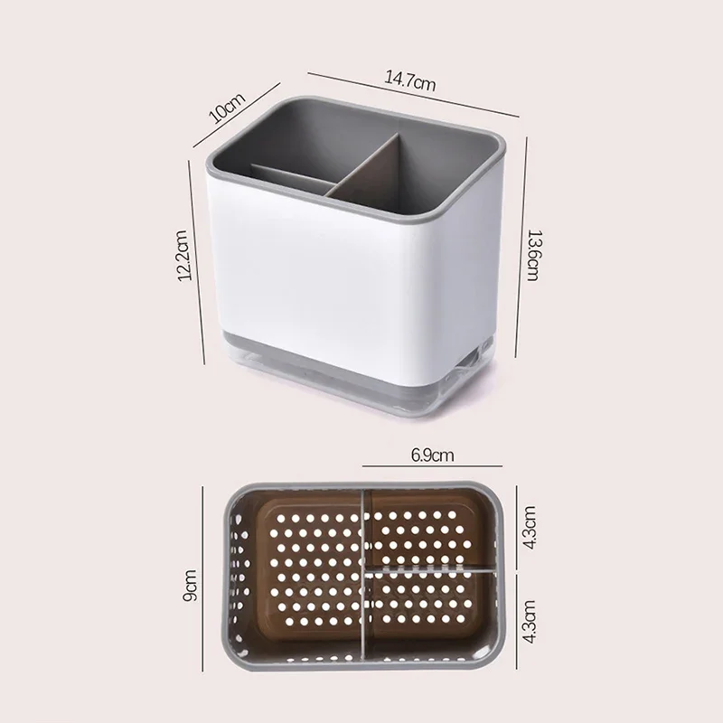 Kitchen Spoon Chopstick Storage Dish Drying Drain Basket Rack Box Drainer Cutlery Holder Shelf Organizer Home Accessories - Image 2
