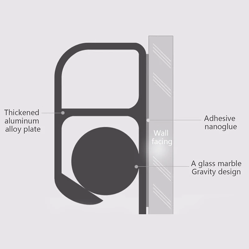 Kitchen Takeaway Order Organizer Ticket Holder Restaurant Kitchen Punch-Free Menu Holder Aluminum Alloy Single Arranging Device - Image 5