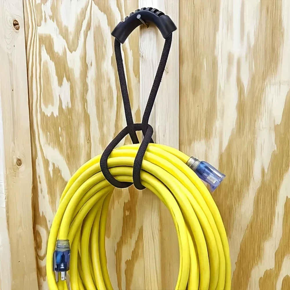 Storage Strap Heavy-Duty Hook and Loop Cord Carrying Strap Hanger and Organizer with Handle for Pool Hoses Garden Hoses Cables - Image 7