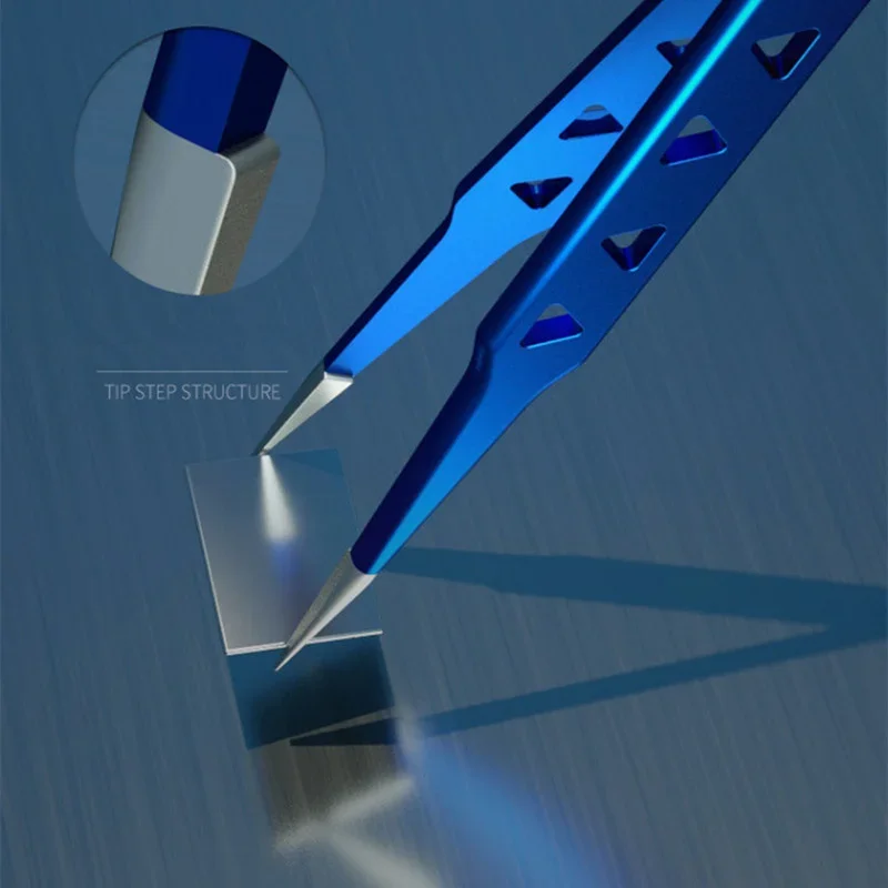 MECHANIC Aac-14/15 High Precision Stainless Steel Tweezers Hole Heat Dissipation for Phone Repair Flying Wire Spot Welding Clip - Image 4