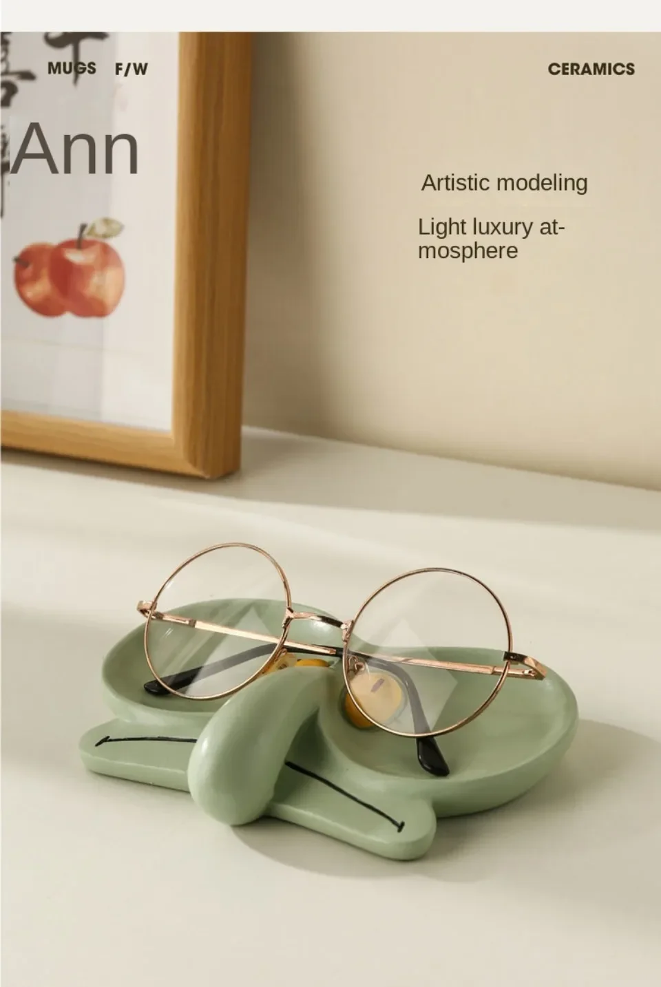Cartoon Tray Sponges Baby Octopus Brother Glasses Frame Jewelry Box Storage Tray Decoration Cute Office Desktop Decorative Tray - Image 20