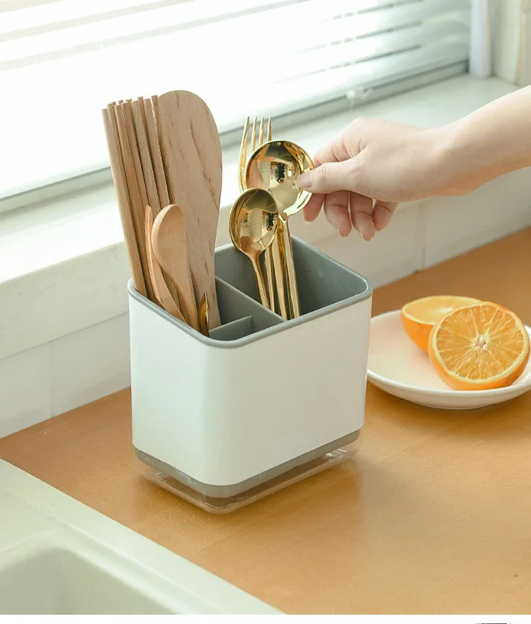 Kitchen Spoon Chopstick Storage Dish Drying Drain Basket Rack Box Drainer Cutlery Holder Shelf Organizer Home Accessories - Image 17