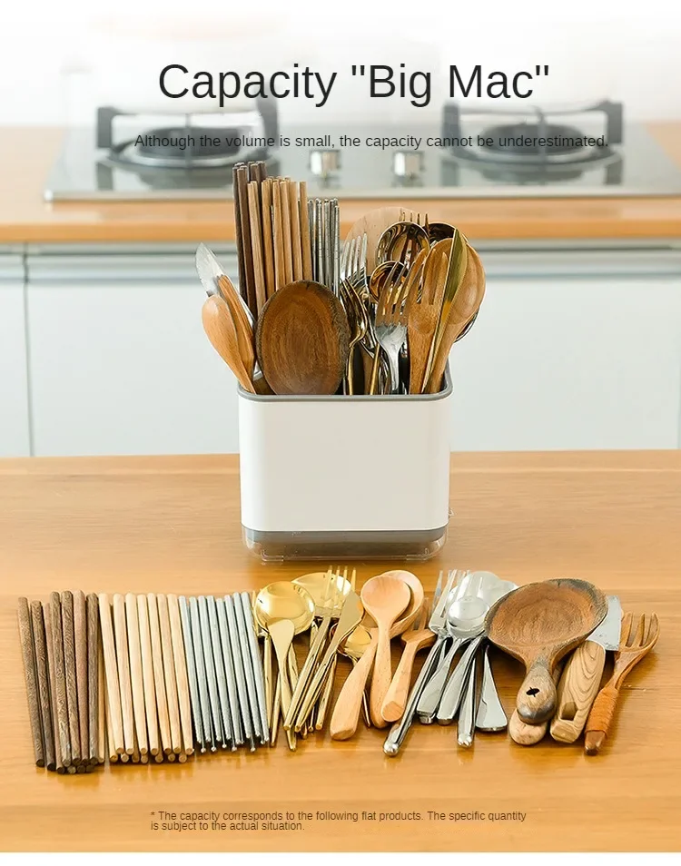 Kitchen Spoon Chopstick Storage Dish Drying Drain Basket Rack Box Drainer Cutlery Holder Shelf Organizer Home Accessories - Image 22