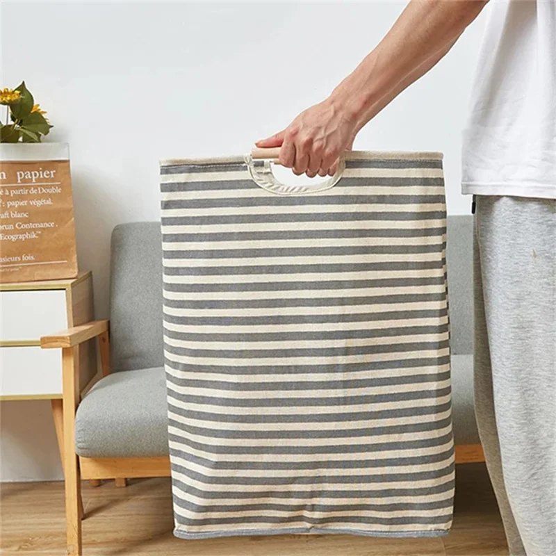 Large Capacity Laundry Storage Dirty Clothes Storage Basket with Handle Hamper Collapsible Laundry Basket Bathroom Accessories - Image 5