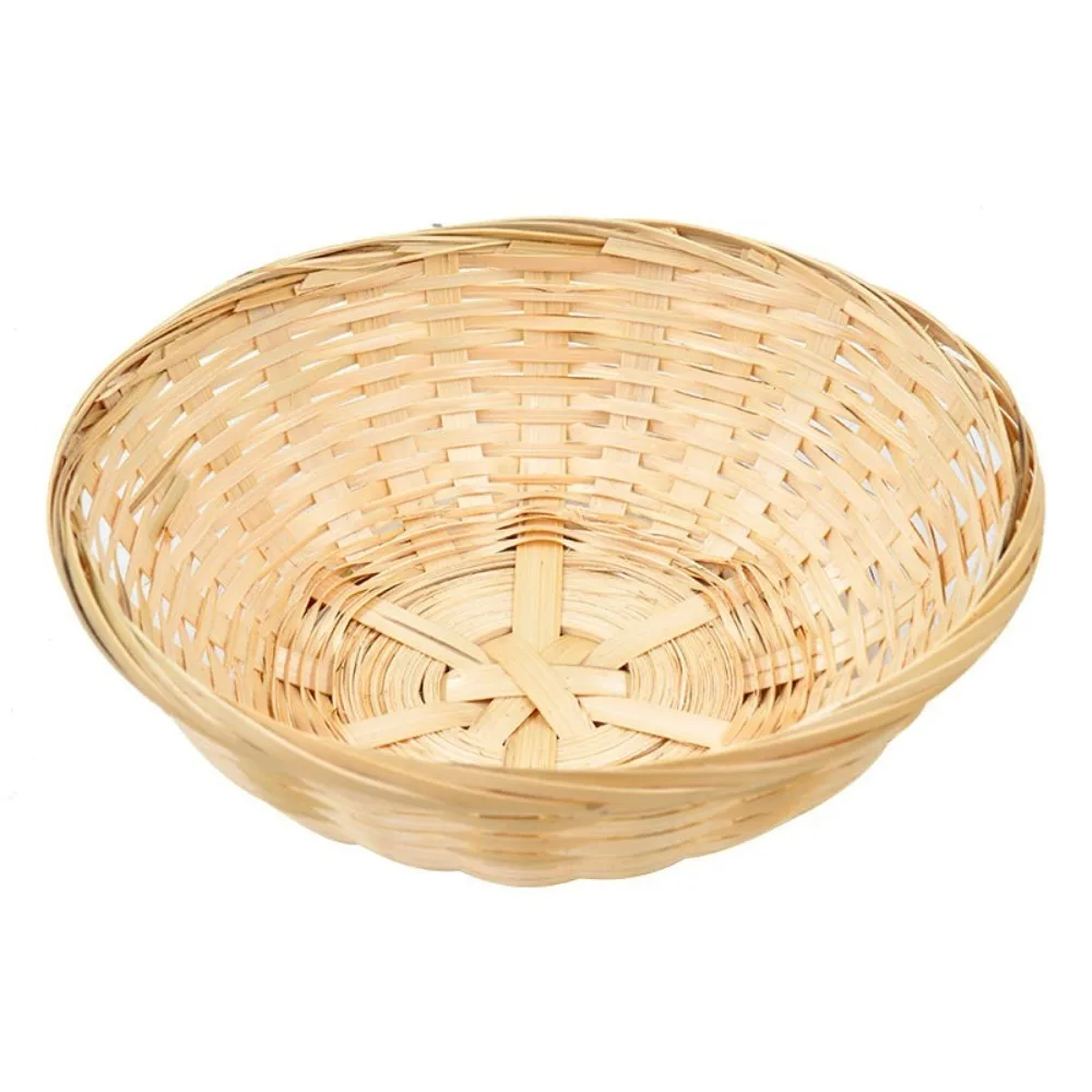 Vegetable Food Storage Basket Bread Fruit Round Dustpan Decorative Woven Basket Desktop Decoration Egg Basket - Image 7