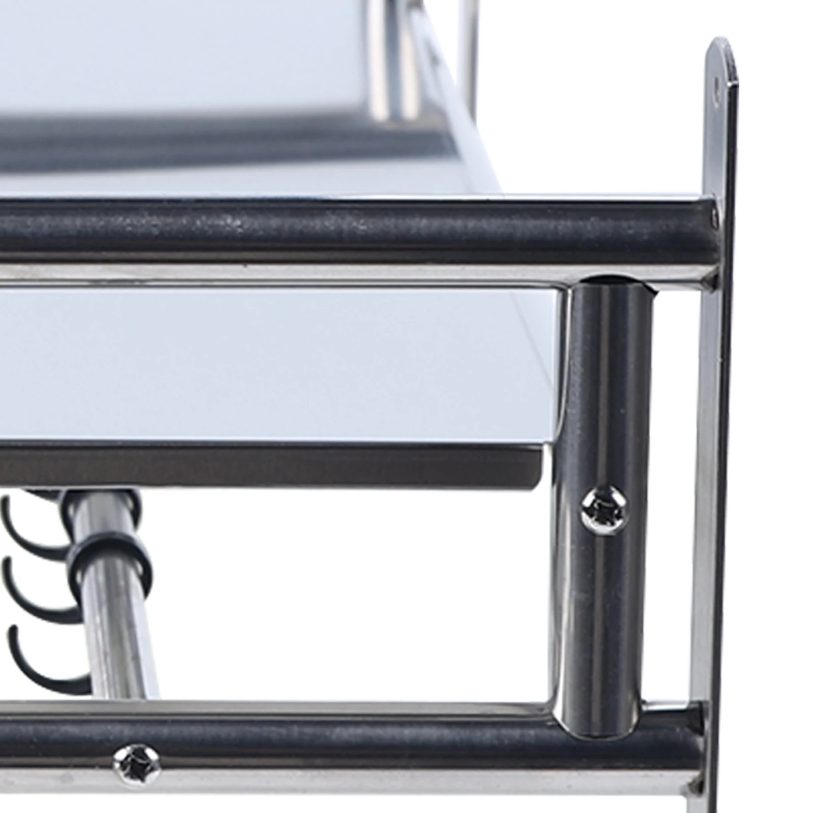 Microwave Oven Rack Stainless Steel Microwave Oven Shelf Wall-Mounted Kitchen Shelf Kitchen Shelves Counter - Image 24