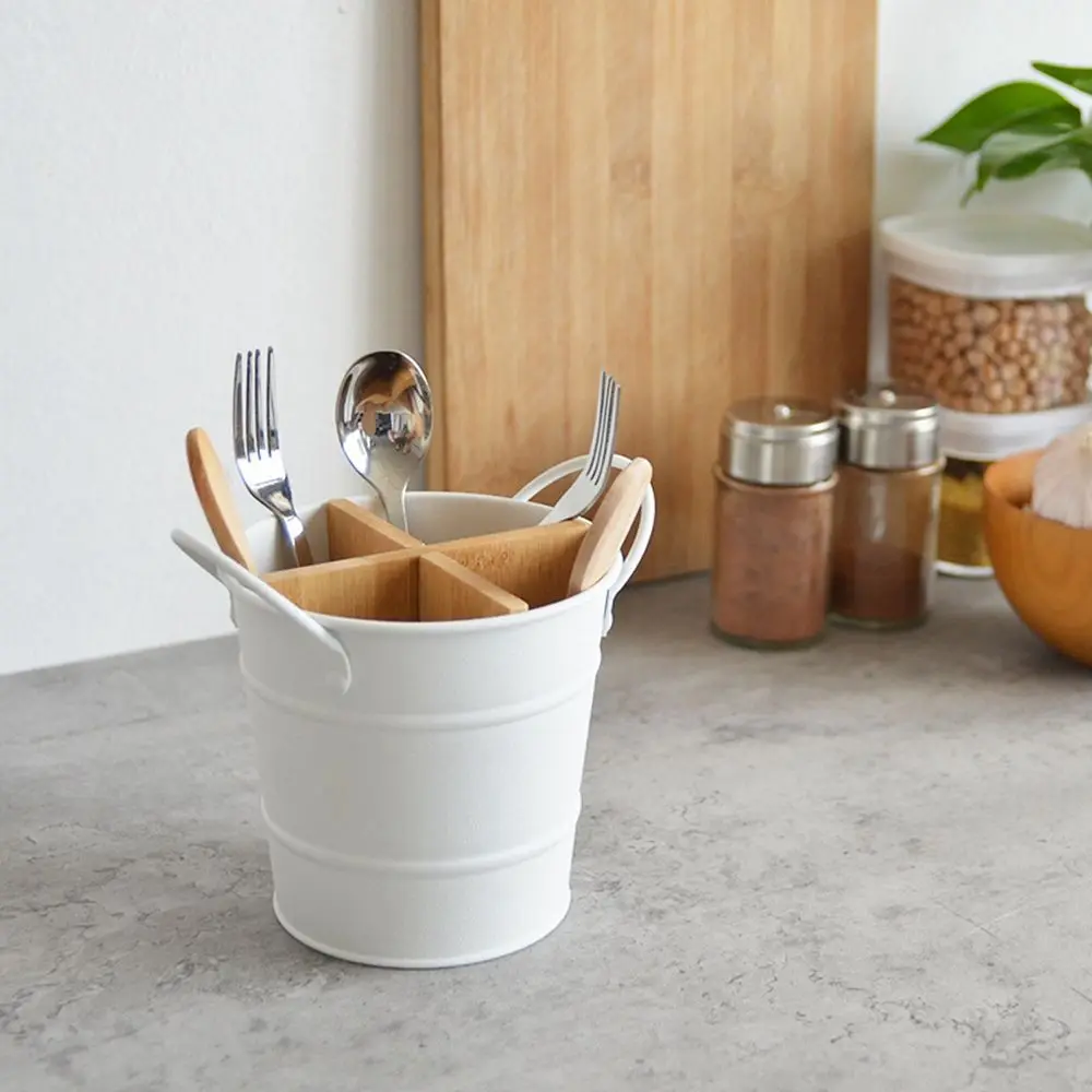 Separate Kitchenware Cooking Tool Storage Shelf Cutlery Organizer Bamboo Tableware Holder Spoon Stand Chopstick Holder - Image 15