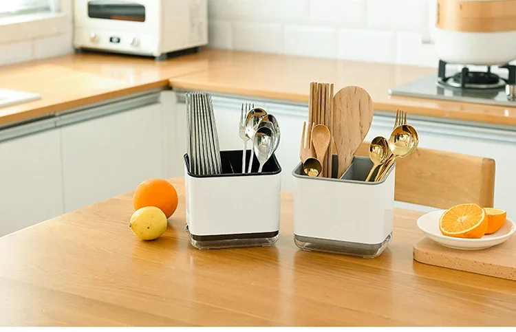 Kitchen Spoon Chopstick Storage Dish Drying Drain Basket Rack Box Drainer Cutlery Holder Shelf Organizer Home Accessories - Image 26
