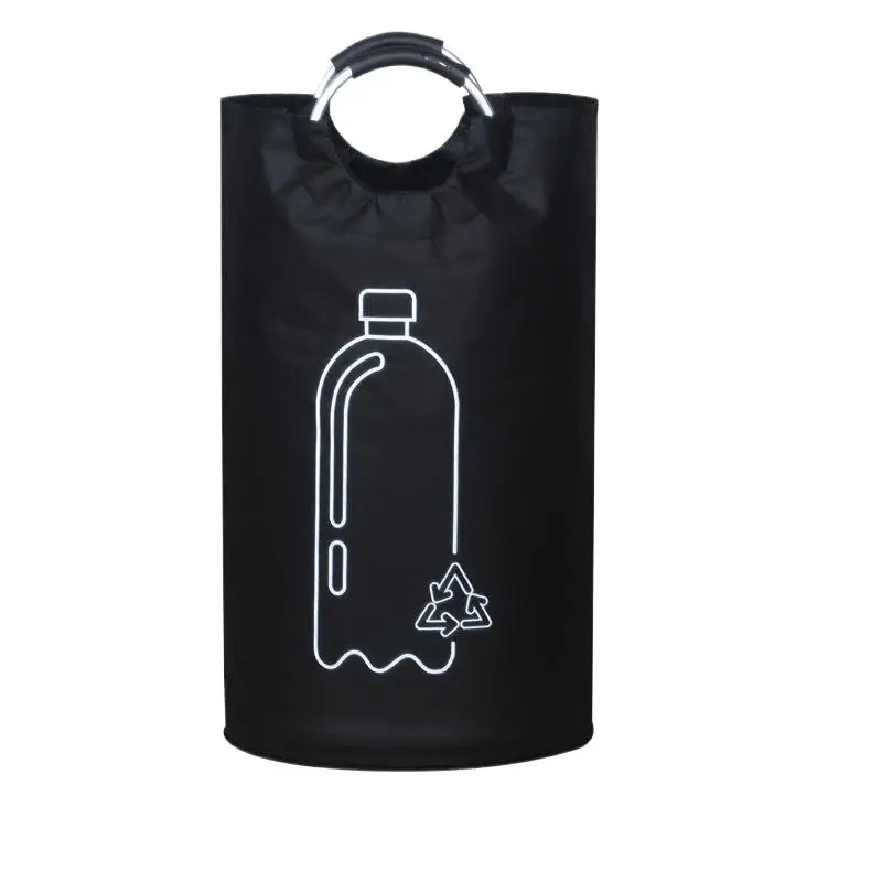 Big Space 82L Bottle Collection Basket with Comfortable Aluminum Handle, Folding Waste Bottle Storage, Recycling Bin. - Image 14