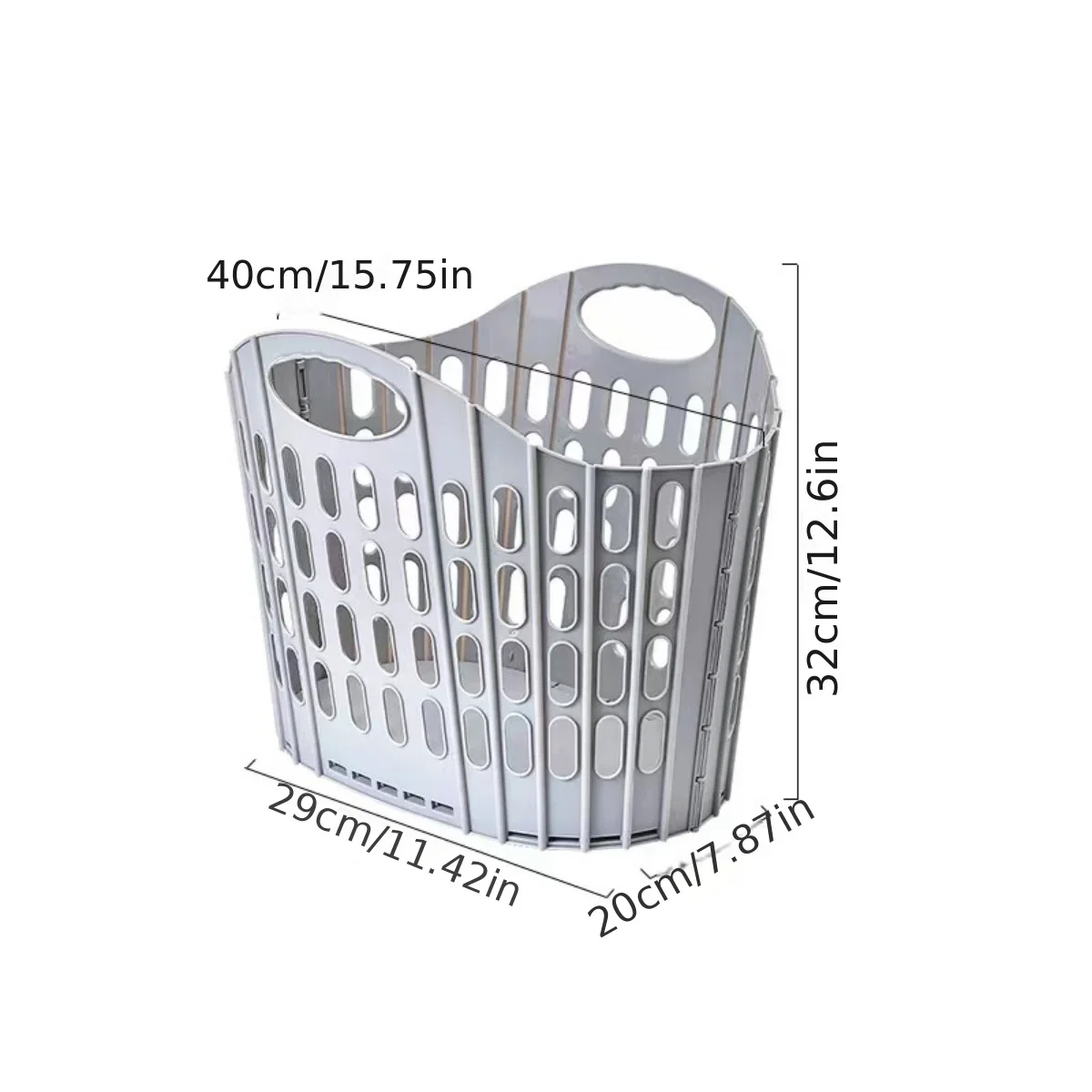 1pc Collapsible Laundry Hamper, High Capacity Portable Fabric Basket, Space Saving Foldable Storage Bin for Bathroom Bedroom - Image 7