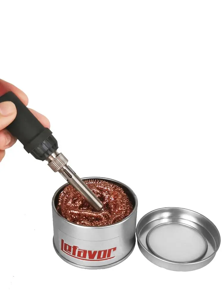 Cleaning Ball Desoldering Soldering Iron Mesh Filter Cleaning Nozzle Tip Copper Wire Cleaner Ball Metal Dross Box Clean Ball - Image 2