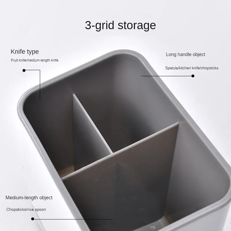Kitchen Spoon Chopstick Storage Dish Drying Drain Basket Rack Box Drainer Cutlery Holder Shelf Organizer Home Accessories - Image 3