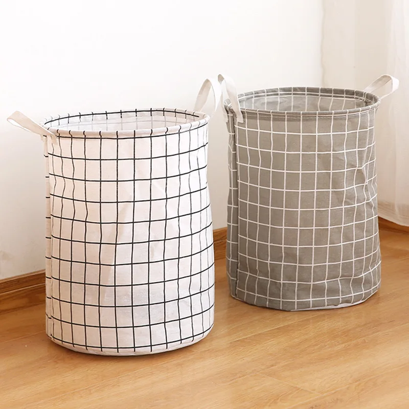 1Pc/Large Capacity Fabric Laundry Basket for Home Use, Moisture-Proof Laundry Basket
