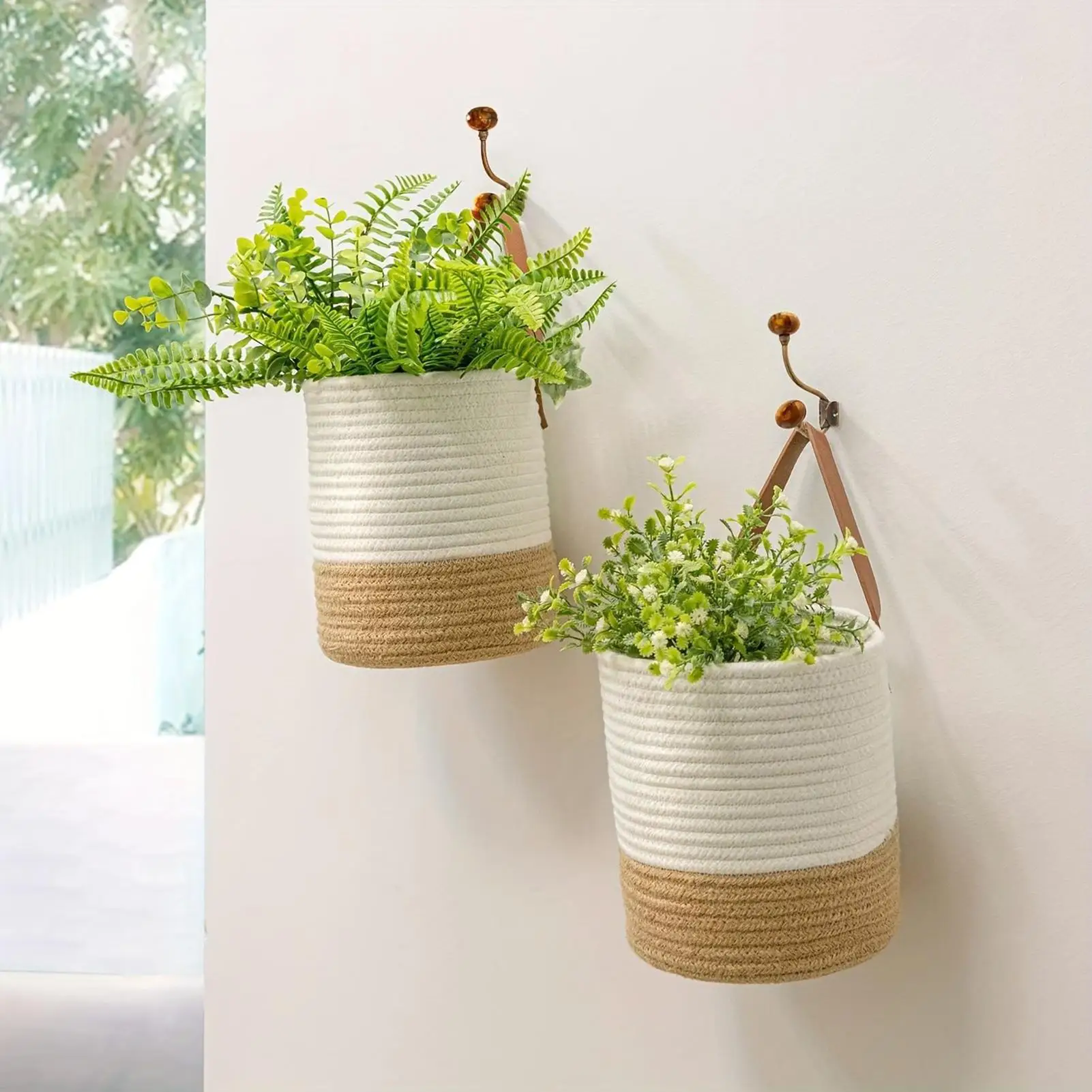 Rope Woven Baskets for Organizing Woven Rope Storage Basket Multifunctional Toy Basket for Desktop Nursery Office Bathroom Books - Image 6