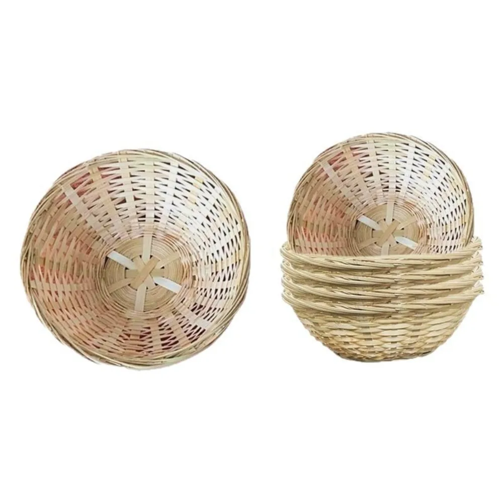Vegetable Food Storage Basket Bread Fruit Round Dustpan Decorative Woven Basket Desktop Decoration Egg Basket - Image 22