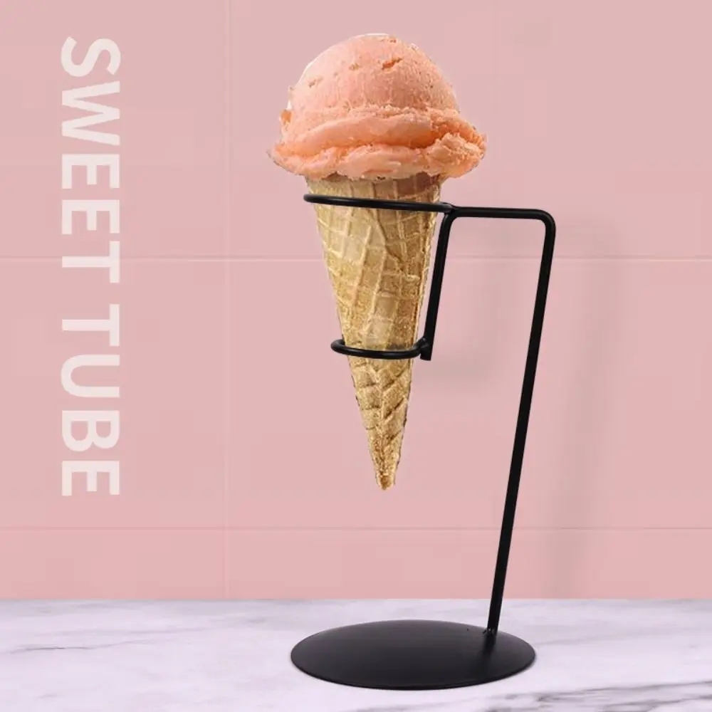 High-quality Iron Ice Cream Holder Display Rack Ice Cream Sweet Cone Holder Sweet Cone Sundae Dessert Stand Kitchen - Image 11