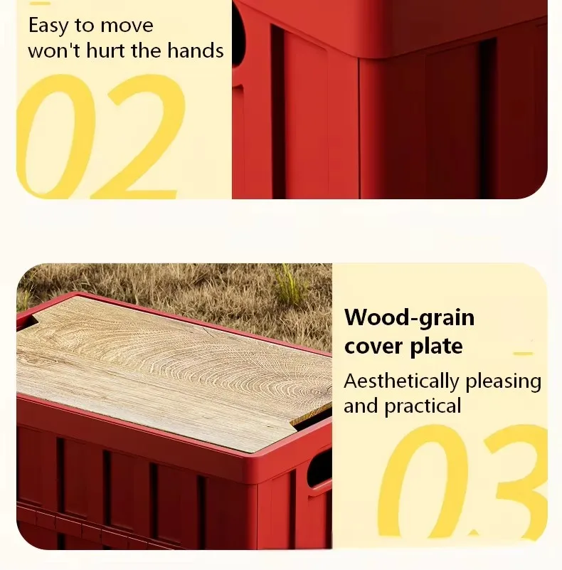 New Multi-Functional Outdoor Camping Picnic Party Storage Box Home Bedroom Organizing Folding Box Vehicle Trunk Moving Box - Image 26