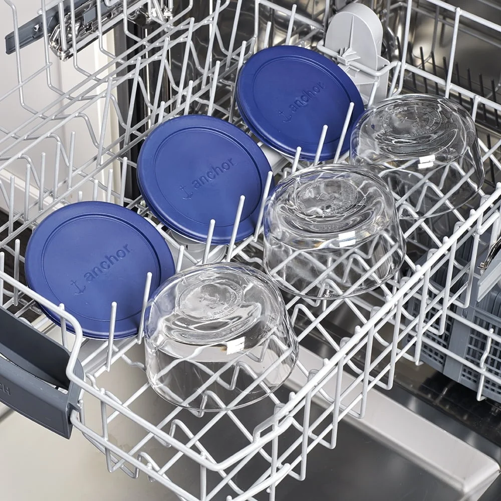 Glass Storage Containers Set of 3 BPA-Free Food Storage Round 2 Cup Microwave Safe Dishwasher Safe Stackable Storage Jars - Image 6