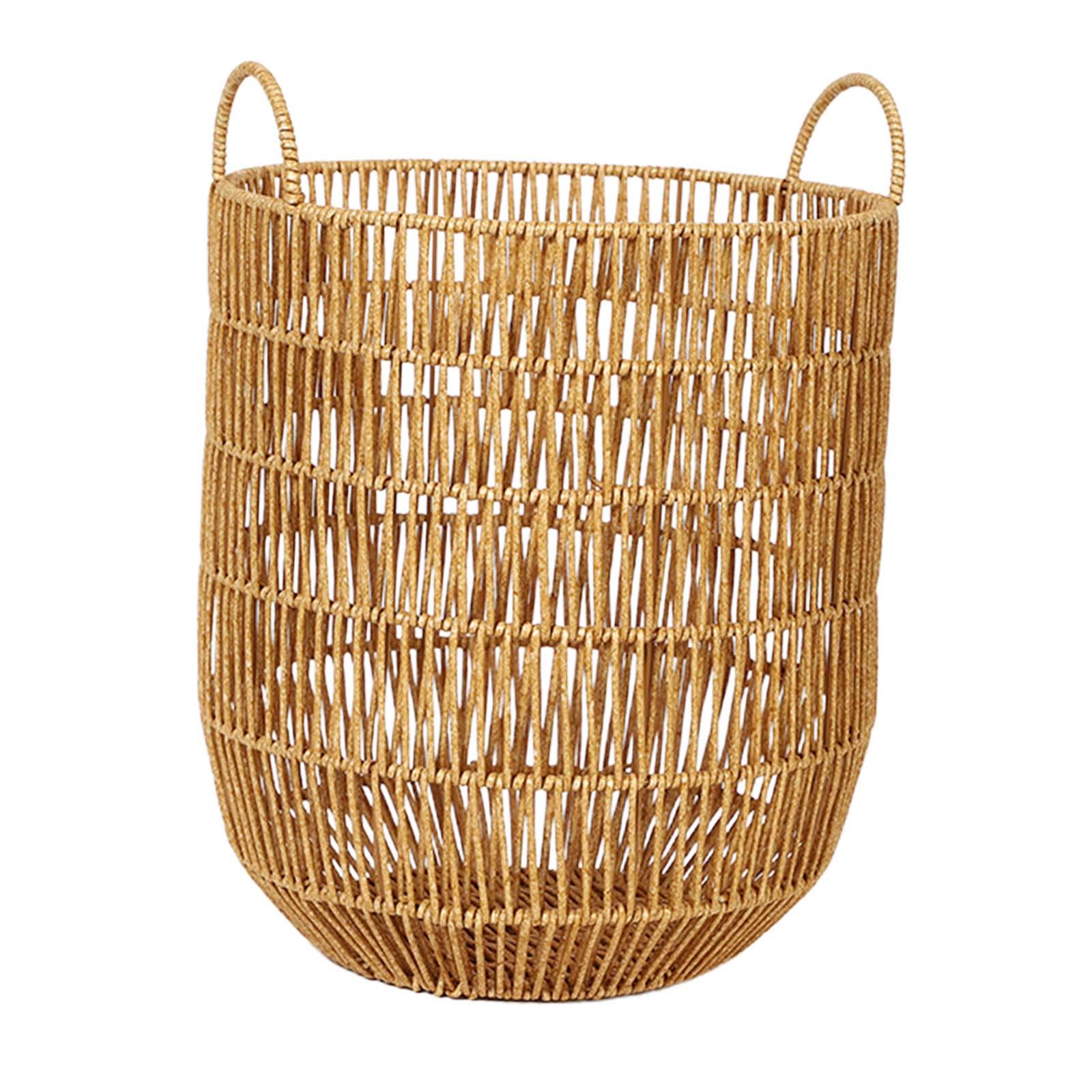 Laundry Basket Bins Toys Bin Clothes Storage Hamper with Handle Wicker Baskets for Home Bathroom Laundry Room Nursery Pillows - Image 16