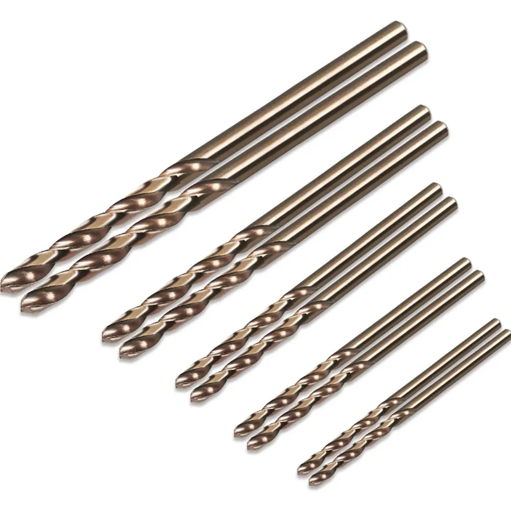 10pcs/set HSS M35 Cobalt Drill Bits 1-3mm for Metal/Stainless Steel - High-Speed Steel Cobalt Coated Drill Bits with Enhanced - Image 14