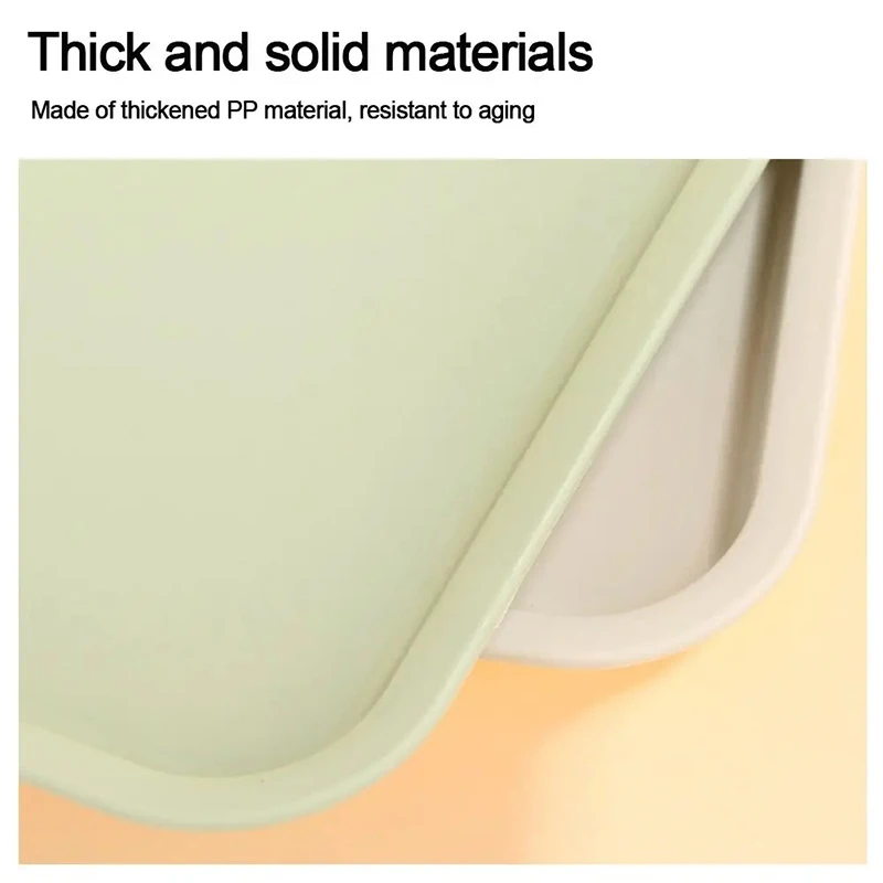 1pc Rectangular Pallet Nordic Multiple Colors Plastic Storage Tray Food Bread Pan Hotel Service Kitchen Fruit Dessert Tray - Image 4