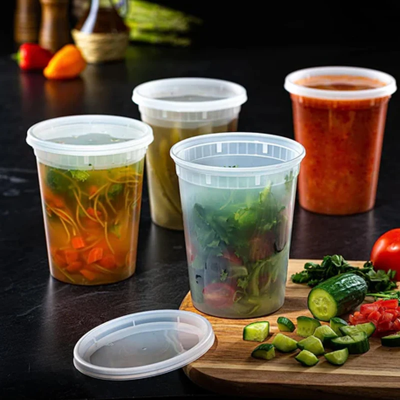 Food Storage Containers with Lids Freezer Storage Container Lunch Meal Prep BPA Free Leakproof Microwave Dishwasher Freezer Safe