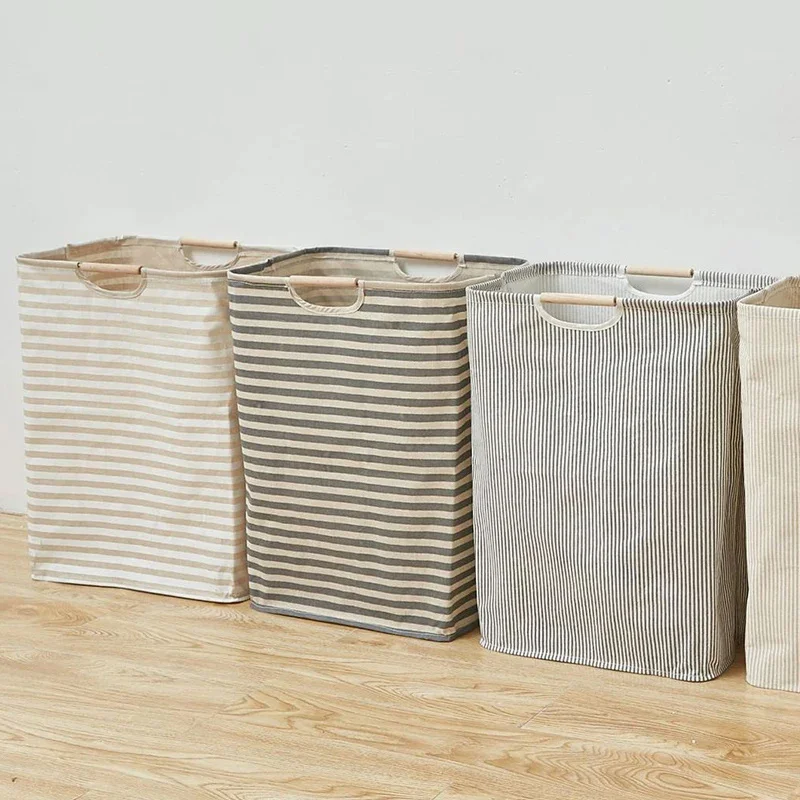 Large Capacity Laundry Storage Dirty Clothes Storage Basket with Handle Hamper Collapsible Laundry Basket Bathroom Accessories - Image 2