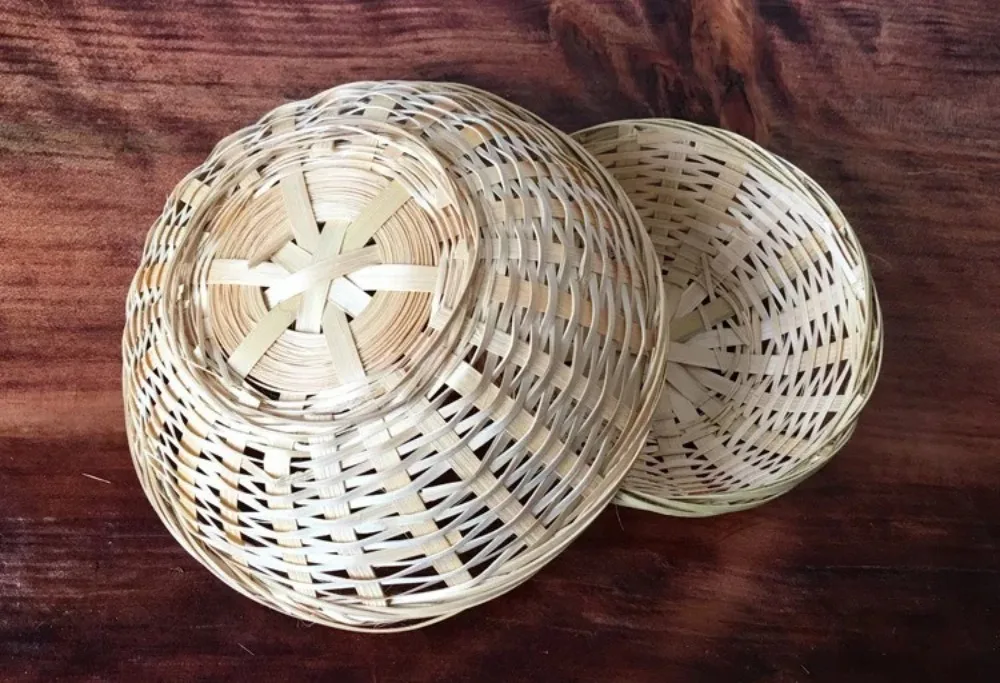 Vegetable Food Storage Basket Bread Fruit Round Dustpan Decorative Woven Basket Desktop Decoration Egg Basket - Image 15