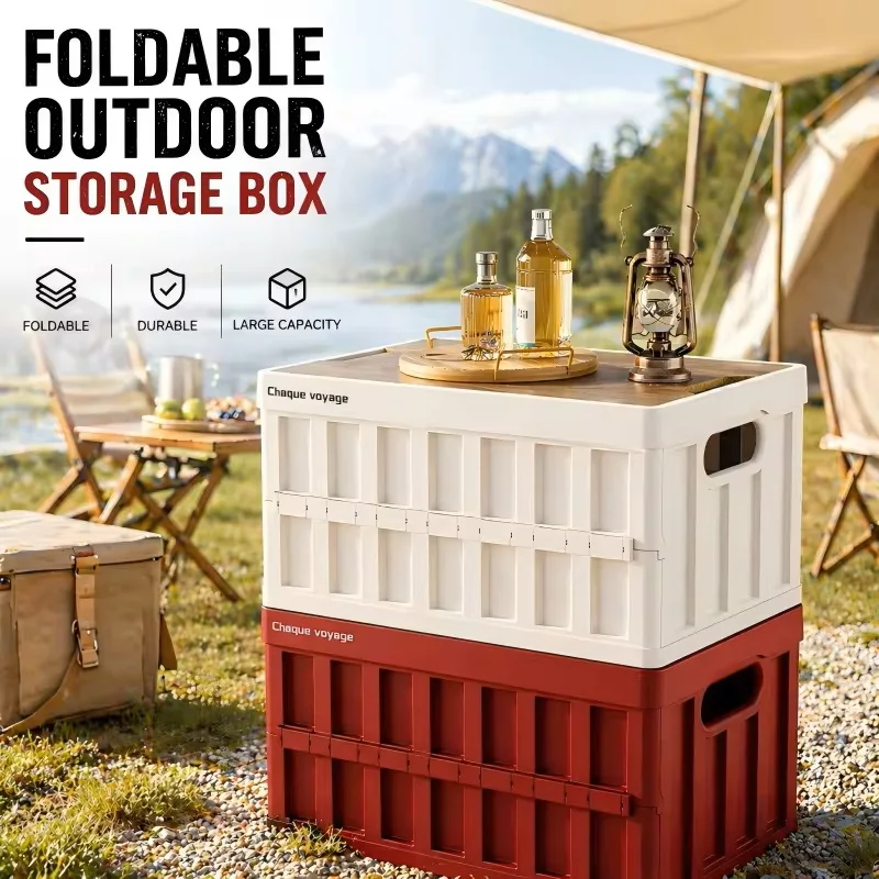 New Multi-Functional Outdoor Camping Picnic Party Storage Box Home Bedroom Organizing Folding Box Vehicle Trunk Moving Box
