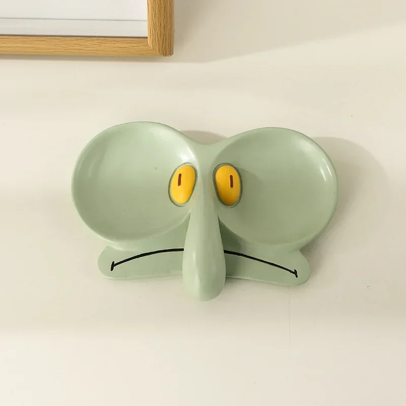 Cartoon Tray Sponges Baby Octopus Brother Glasses Frame Jewelry Box Storage Tray Decoration Cute Office Desktop Decorative Tray - Image 7