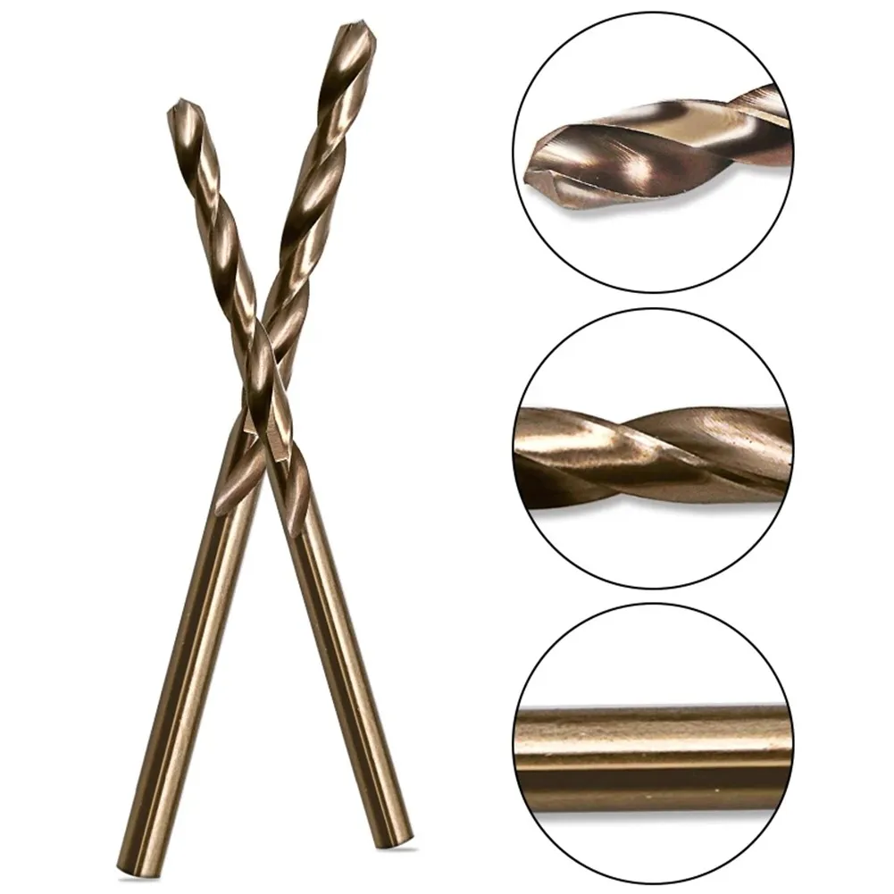 10pcs/set HSS M35 Cobalt Drill Bits 1-3mm for Metal/Stainless Steel - High-Speed Steel Cobalt Coated Drill Bits with Enhanced - Image 13