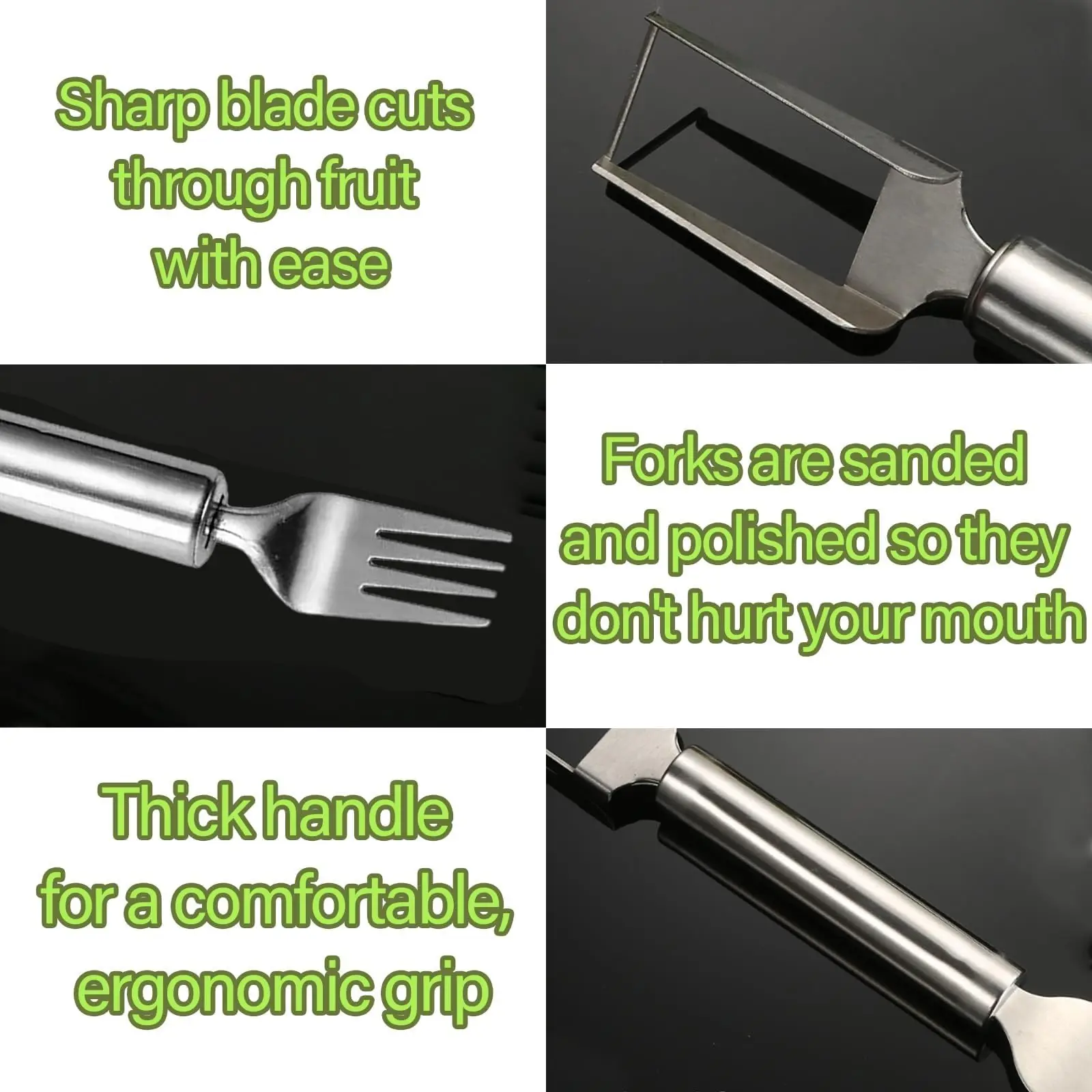 2025 Newest Watermelon Slicer Tool Stainless Steel Fruit Cutter Dual Head Watermelon Fork Melon Cutter Kitchen Gadgets - Image 10