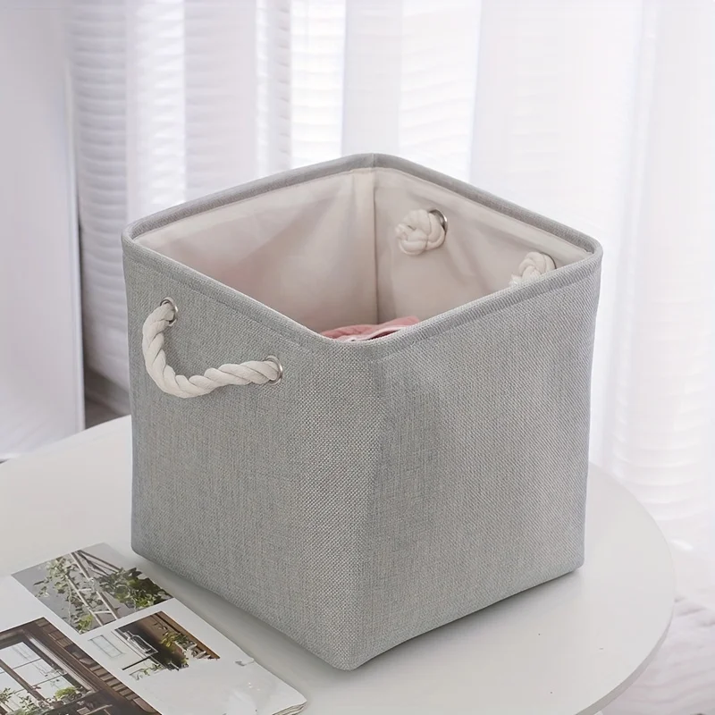 Portable fabric clothing storage box toy storage dust-proof clothing organization storage box finishing box - Image 3