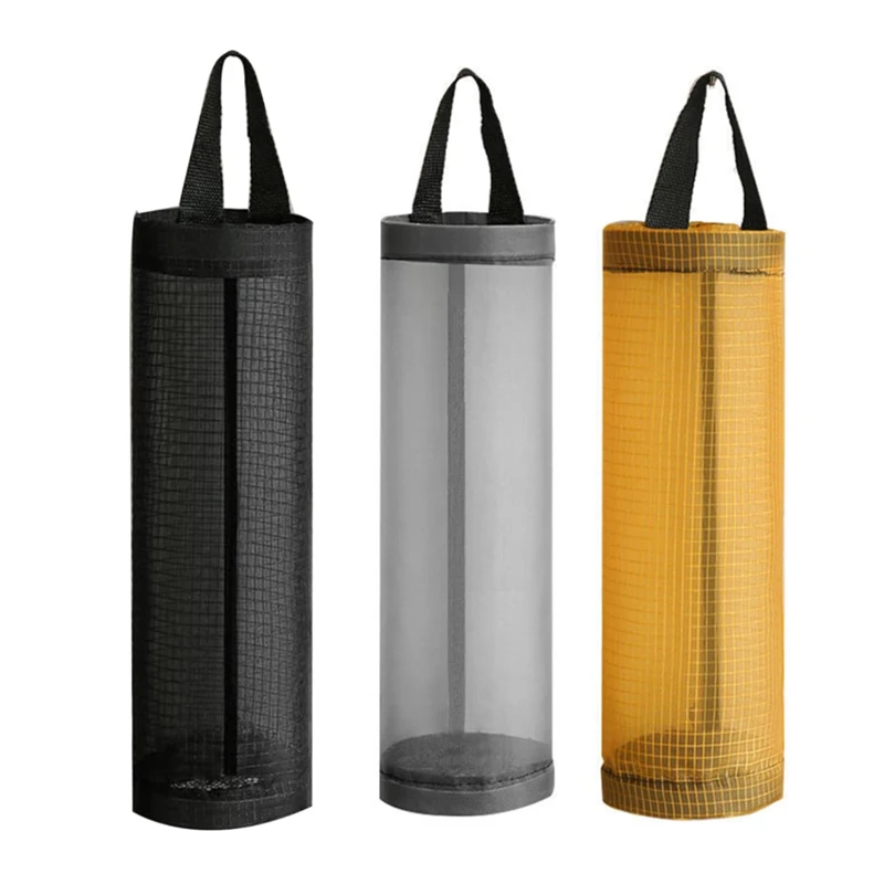 3/2/1PC Home Grocery Bag Holder Wall Mount Plastic Bag Holder Dispenser Hanging Storage Garbage Bag Kitchen Garbage Organizers - Image 8